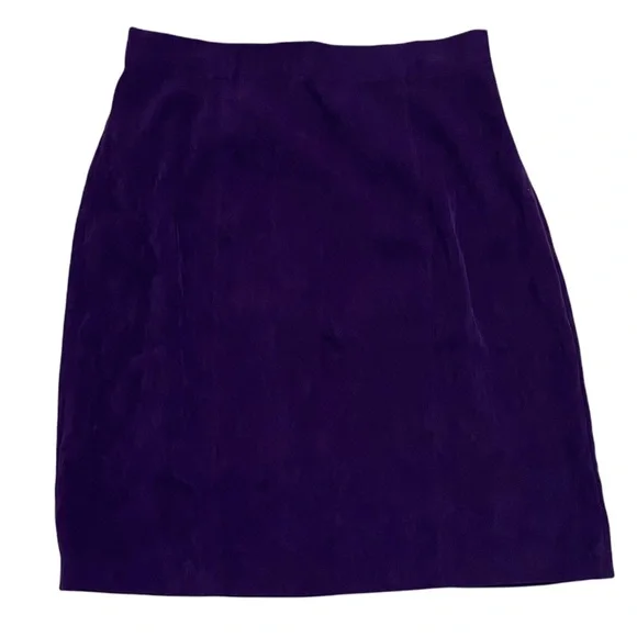 Vintage Norton McNaughton Skirt Dark Purple Size 12 - Picture 3 of 12